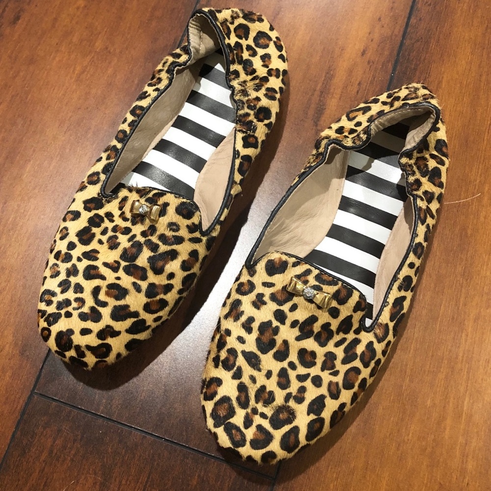Henri Bendel Leopard Flats